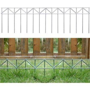 5 Pack Animal Barrier Fence, 32" L x 10" H , 5.5mm Galvanized Steel Ground Stake